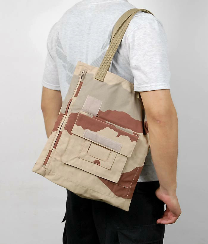 フランス軍 デザートカモ リメイク トートバッグ 新品 225N-