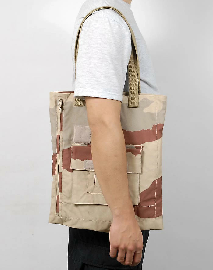 フランス軍 デザートカモ リメイク トートバッグ 新品 225N-