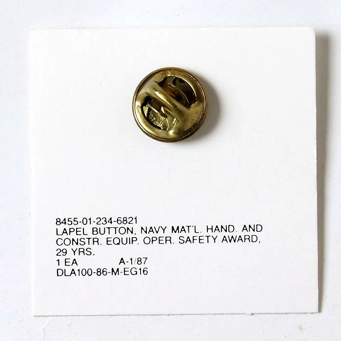 アメリカ海軍 U.S.NAVY セーフティーアワード 襟章 新品 23N-