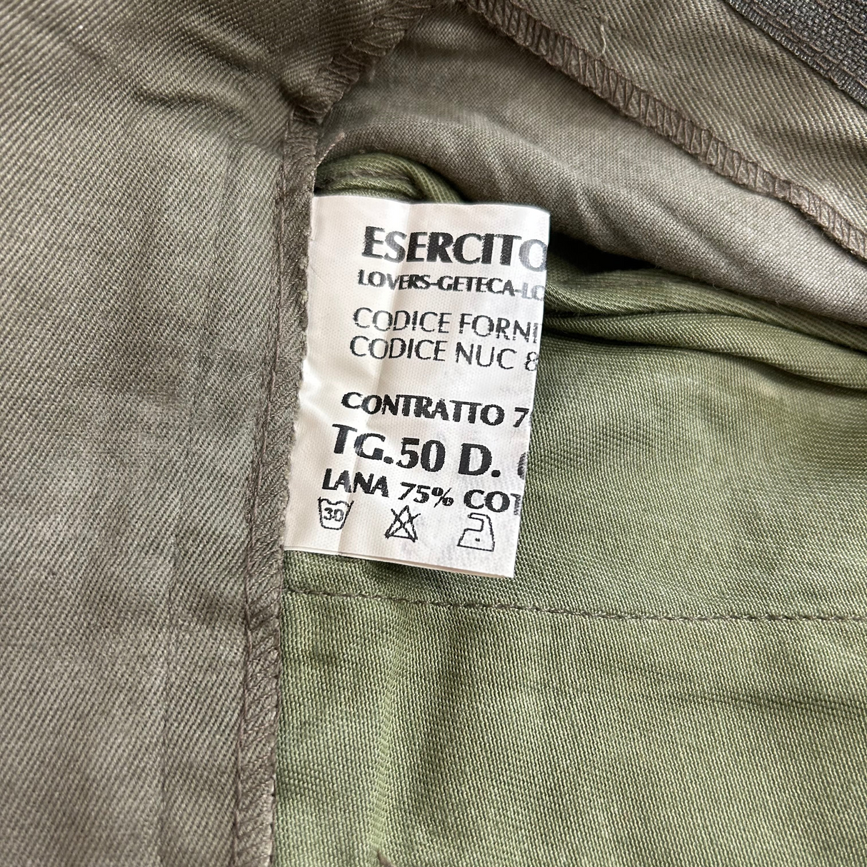 【新品】イタリア軍 オリーブ ニッカーズ カーゴパンツ【FB-PT-ML0006S=】