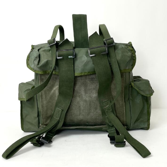 ベルギー軍 グリーン PVC ラックサック USED 343U