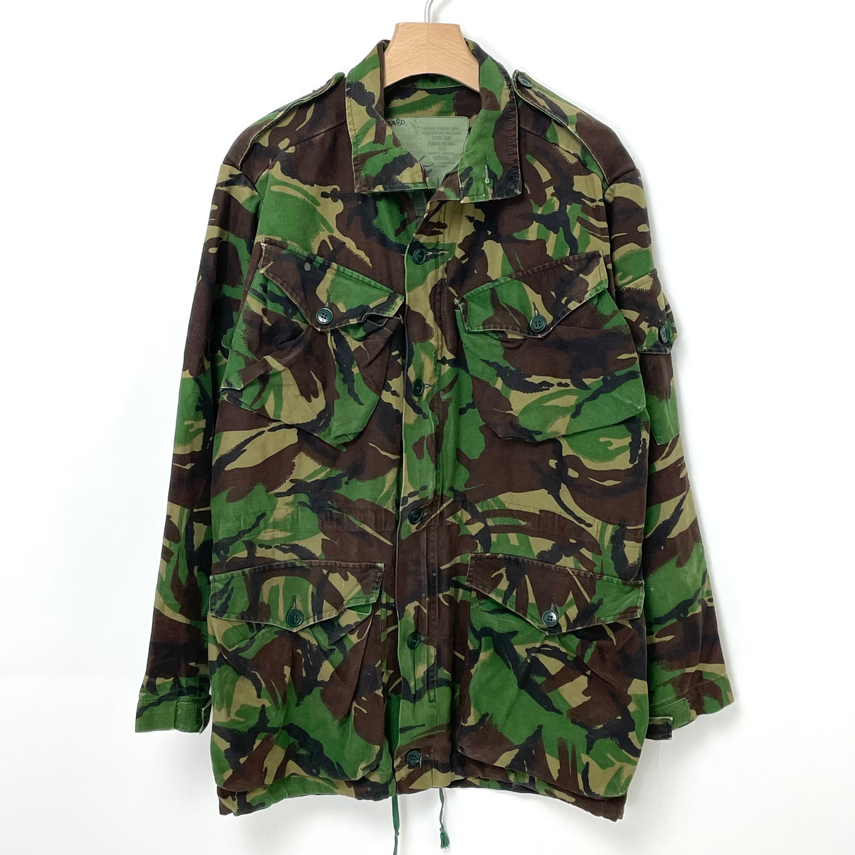 イギリス軍 DPM カモフラージュ M-85 コンバット スモックパーカー サイズ表記180/96【FB-PK-ML0028B】