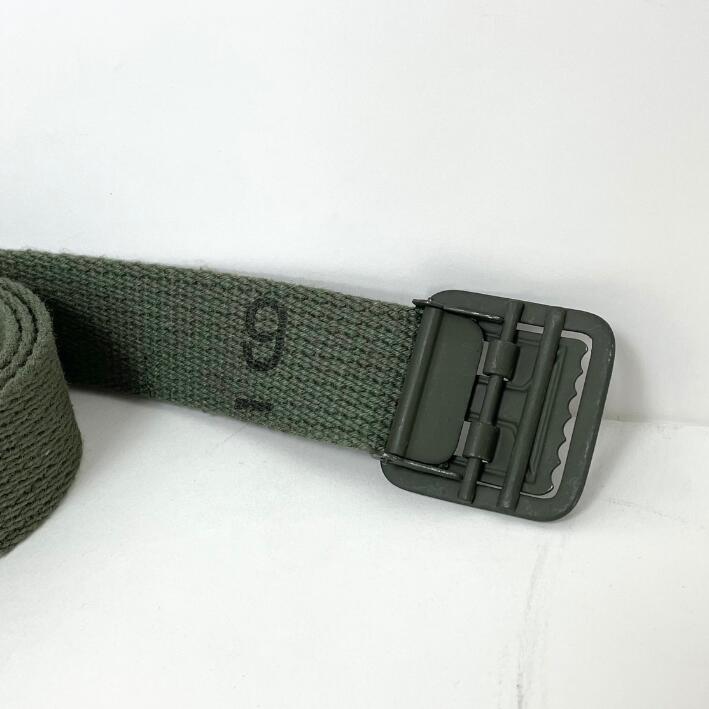 フランス軍 OD オープンバックル キャンバスベルト 新品 37GN-