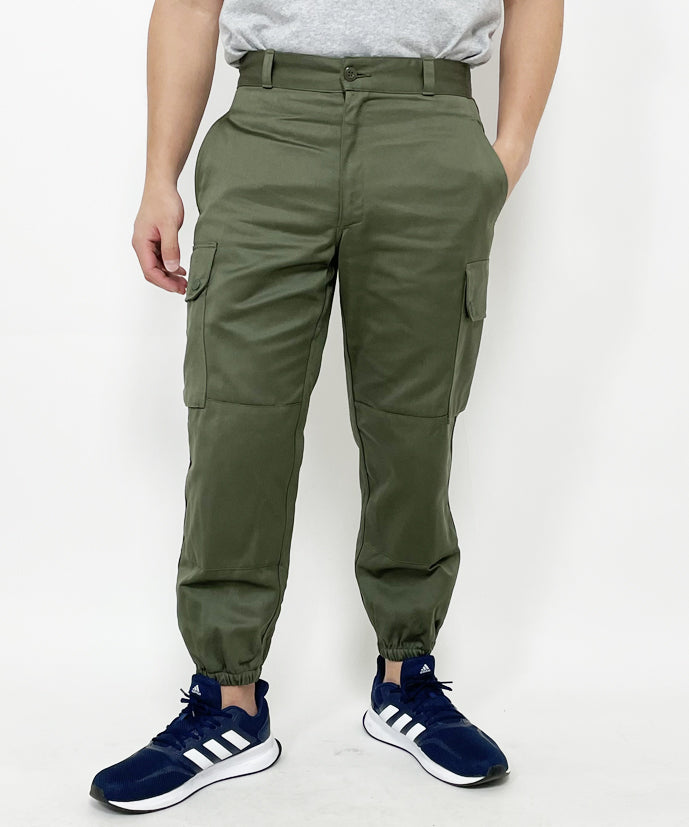 フランス軍 OD F-2 パラシュートパンツ 新品 421N=