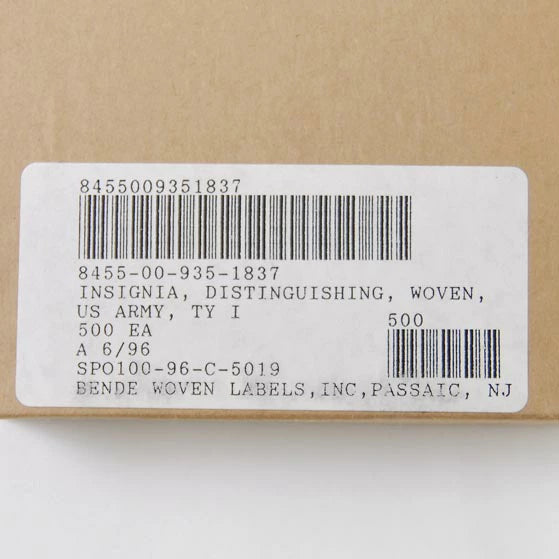 アメリカ軍 ネームタブ 新品 4-
