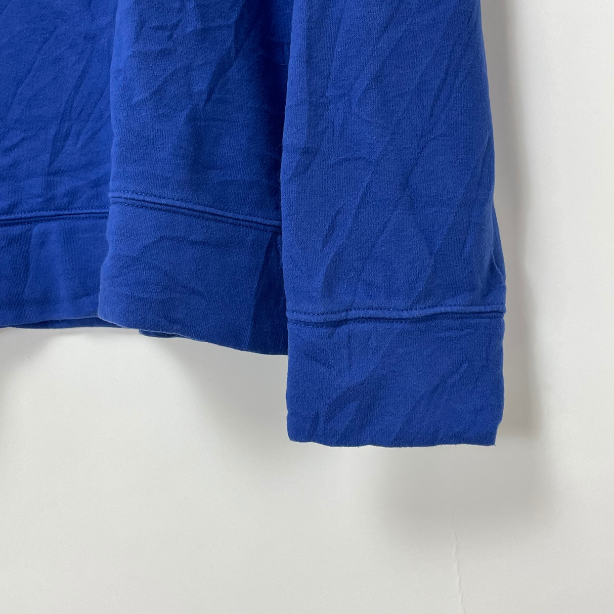 NAUTICA/ノーティカ ブルー ハーフジップ プルオーバースウェットシャツ Lサイズ【FB-SS-0011B】