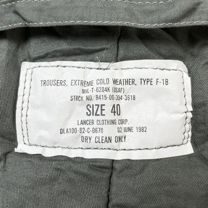 アメリカ空軍 USAF ECW F-1B フライトパンツ サスペンダー付 新品 510N