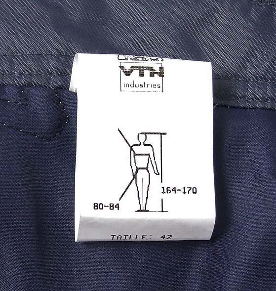 フランス VTN ダークグレー ワーク オーバーオール 新品 542N