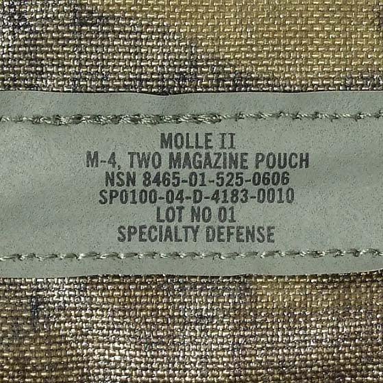 アメリカ軍 MOLLE2 M-4 ダブルマガジンポーチ USED 56U-