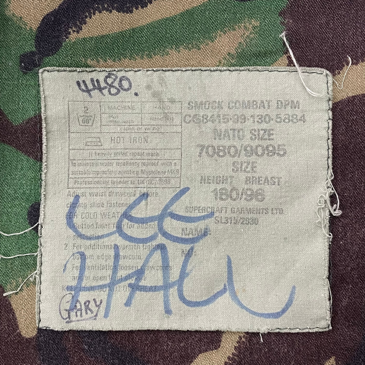 イギリス軍 DPM カモフラージュ M-85 コンバット スモックパーカー サイズ表記180/96【FB-PK-ML0028B】