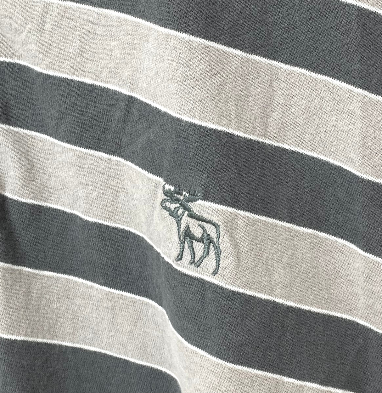 Abercrombie&Fitch/アバクロンビー&フィッチ ストライプ アバクロ ポロシャツ Mサイズ【FB-PS-0001B-】