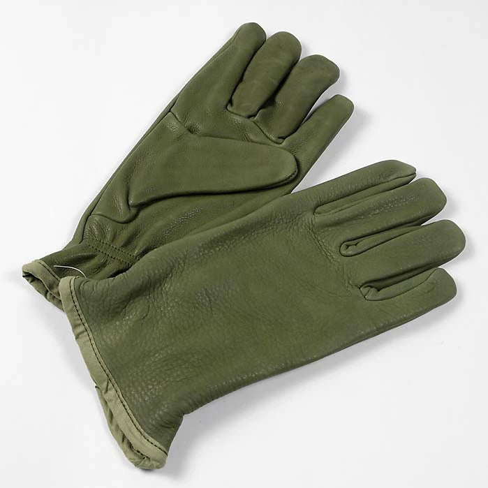 フランス軍 グリーン レザーグラブ 新品 75N-