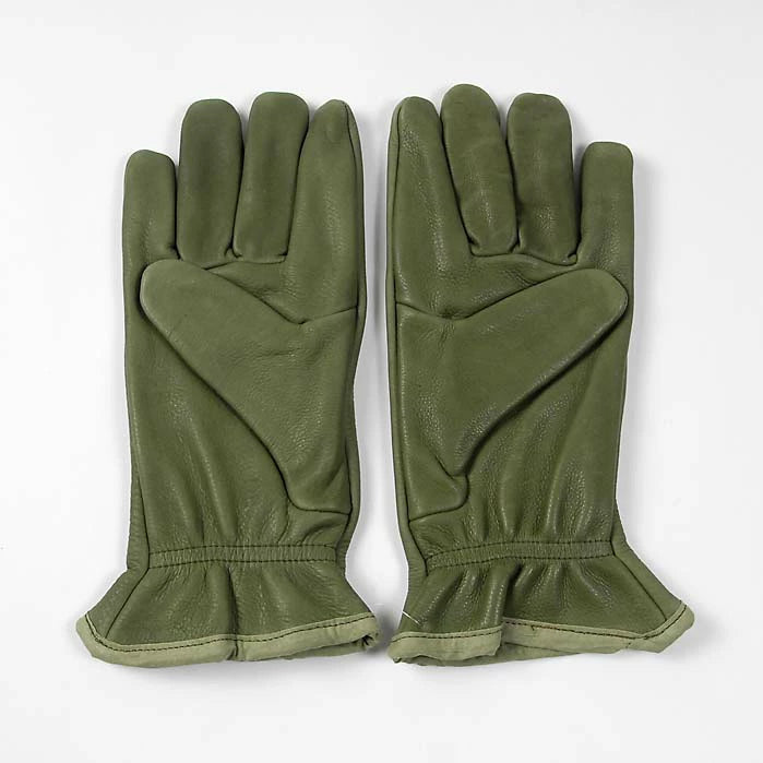 フランス軍 グリーン レザーグラブ 新品 75N-