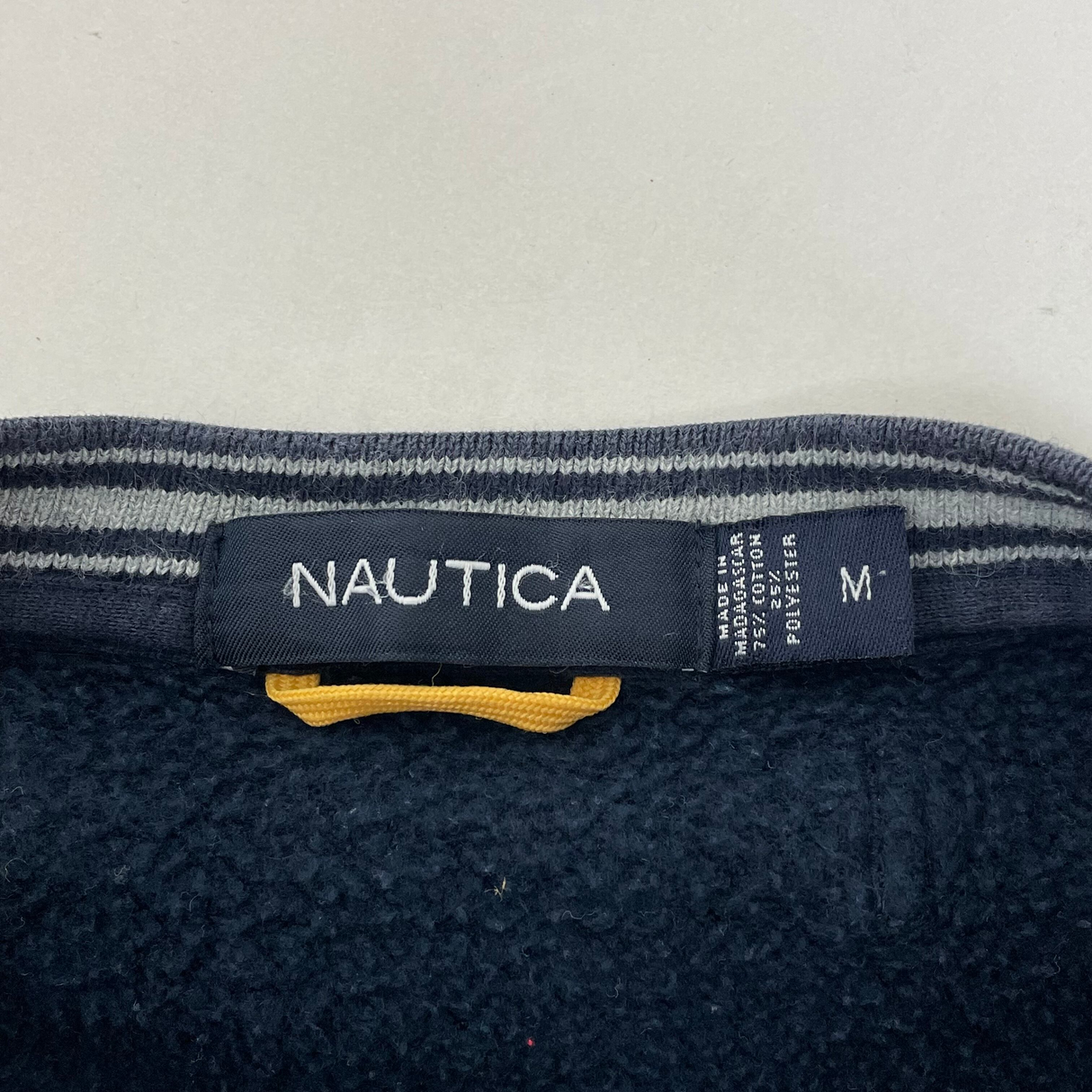 NAUTICA/ノーティカ ネイビー ワンポイント スウェットシャツ Mサイズ【FB-SS-0016B=】