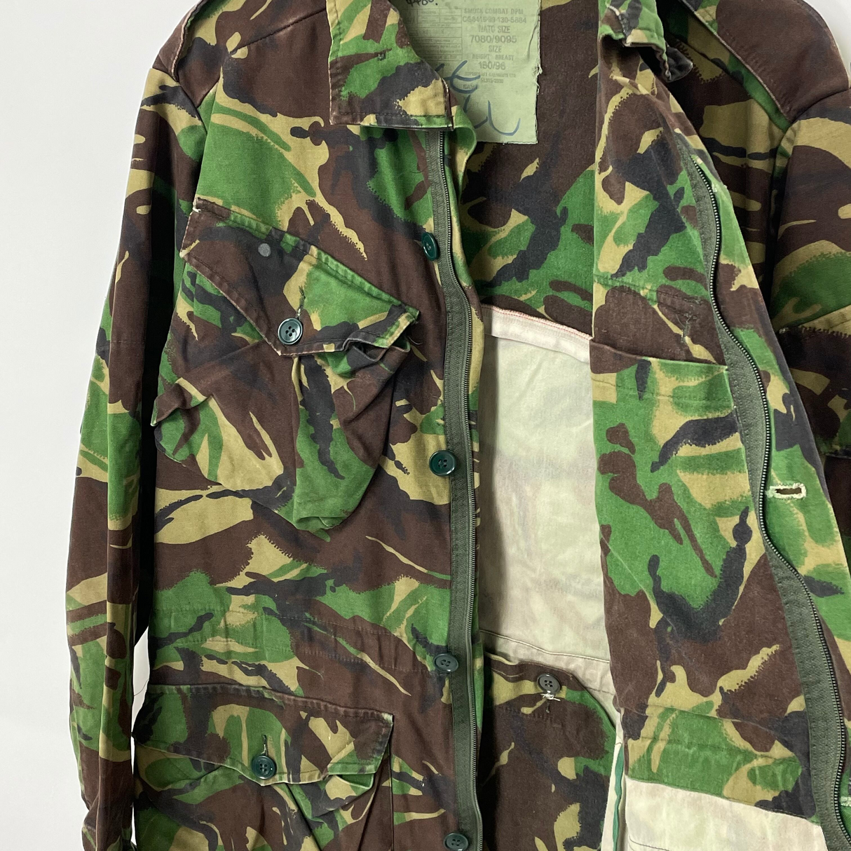 イギリス軍 DPM カモフラージュ M-85 コンバット スモックパーカー サイズ表記180/96【FB-PK-ML0028B】