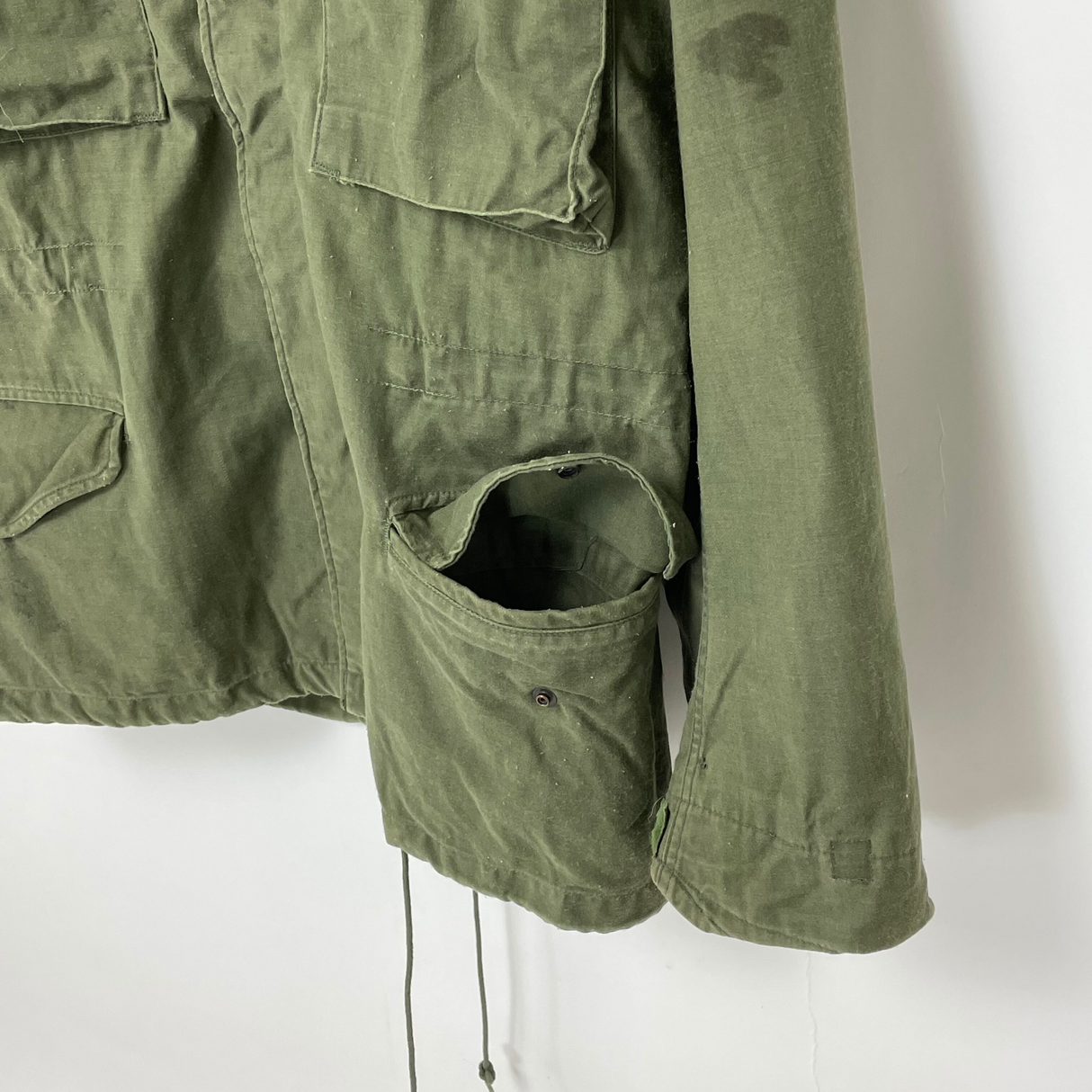 81年製 アメリカ軍 OD M-65 フィールドジャケット 3rdモデル M/Rサイズ【FB-JK-ML0051C】
