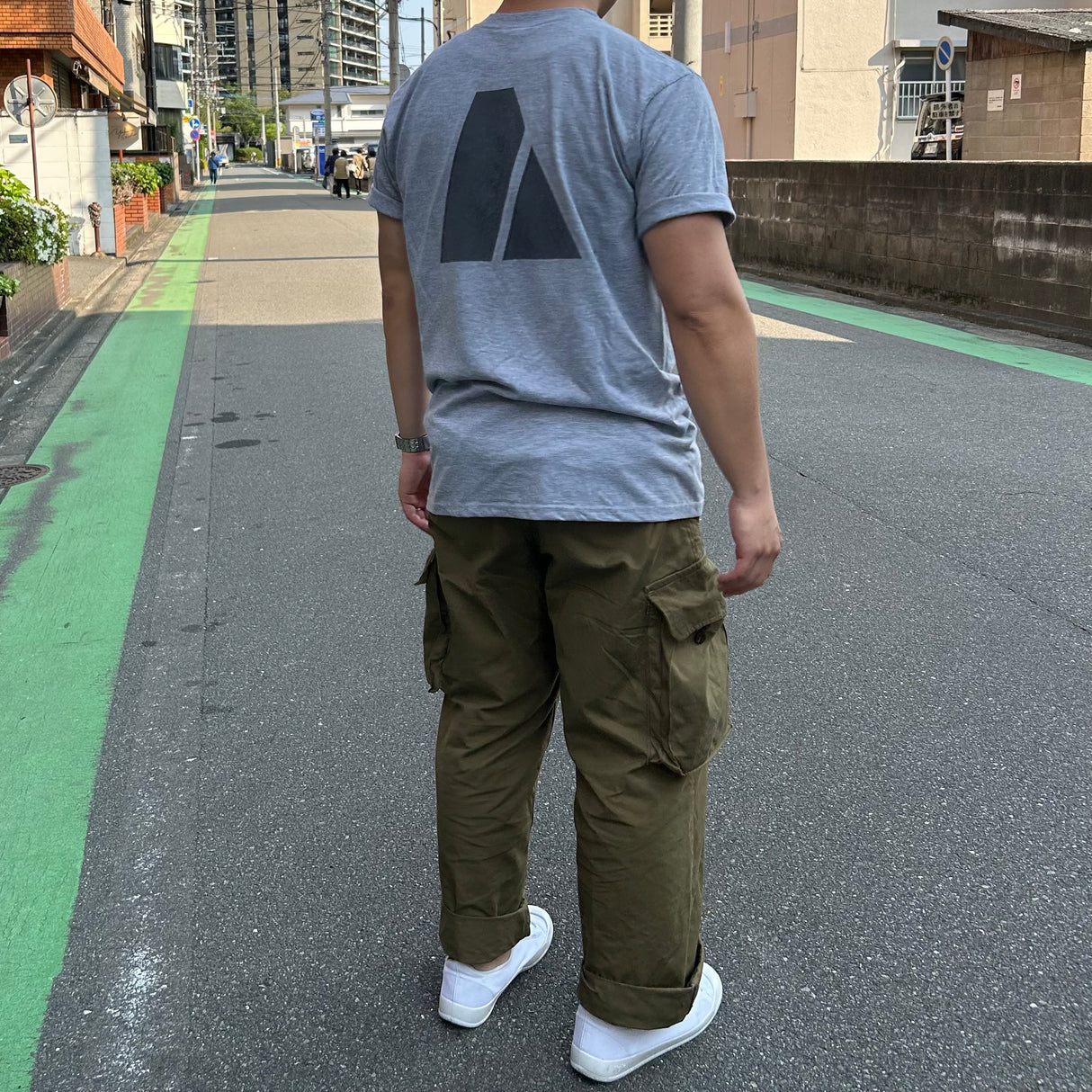 【リメイク】アメリカ軍 U.S.ARMY グレー 前期型 IPFU 半袖Tシャツ "Uncle Sam/アンクル・サム"【FB-TS-ML0007B-】