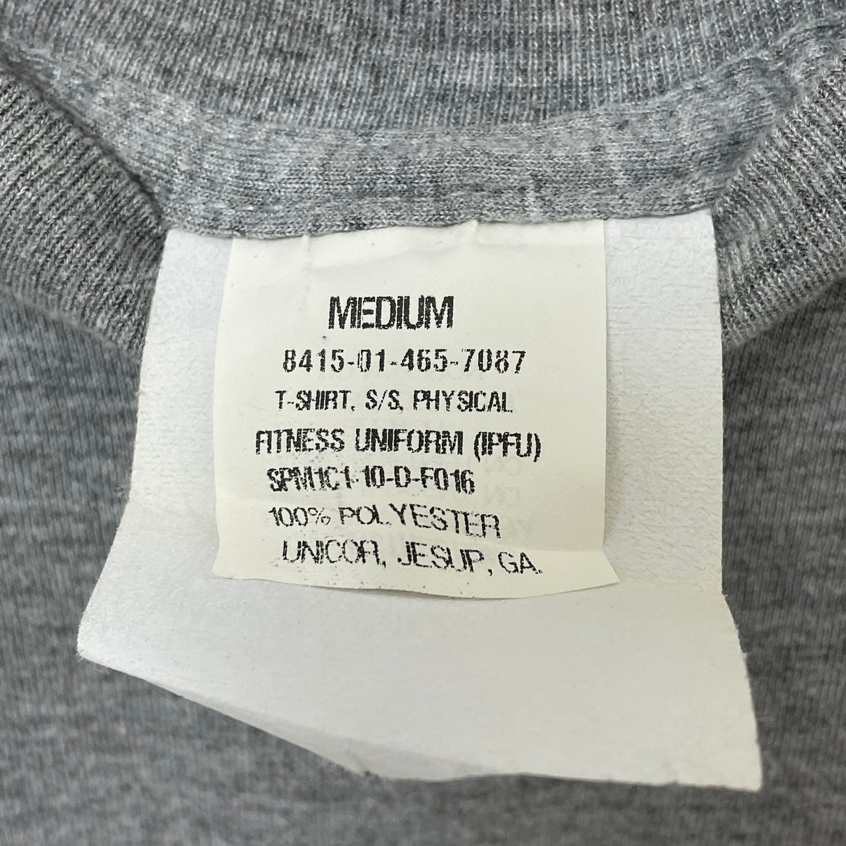 【リメイク】アメリカ軍 U.S.ARMY グレー 前期型 IPFU 半袖Tシャツ "Uncle Sam/アンクル・サム"【FB-TS-ML0007B-】