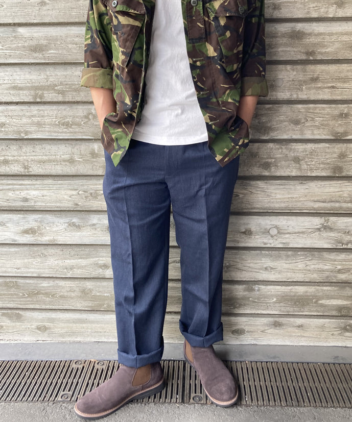 【スモール&ビッグ特価】イギリス空軍 RAF ブルーグレー No.2 ドレスパンツ USED 206YU-SB=