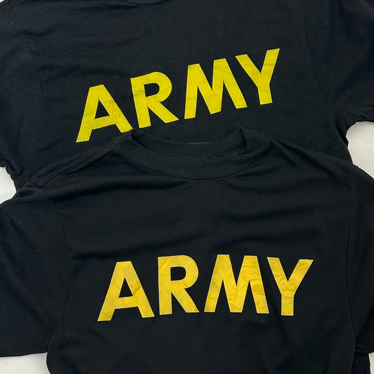 アメリカ陸軍 U.S.ARMY ブラック 後期型 APFU フィジカルトレーニング ロングTシャツ【FB-TS-ML0004C-】