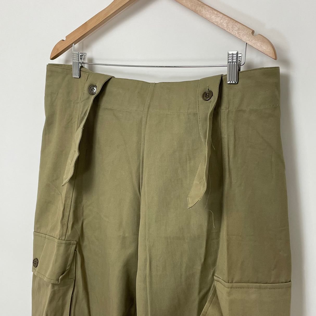 イタリア軍 カーキ ビンテージ モーターサイクルパンツ 新品 703N