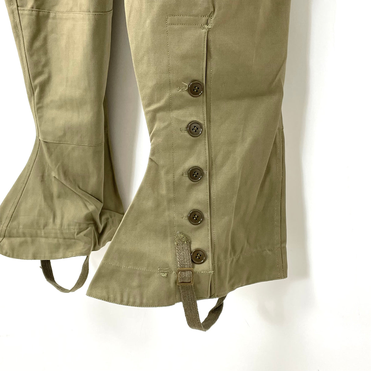 イタリア軍 カーキ ビンテージ モーターサイクルパンツ 新品 703N