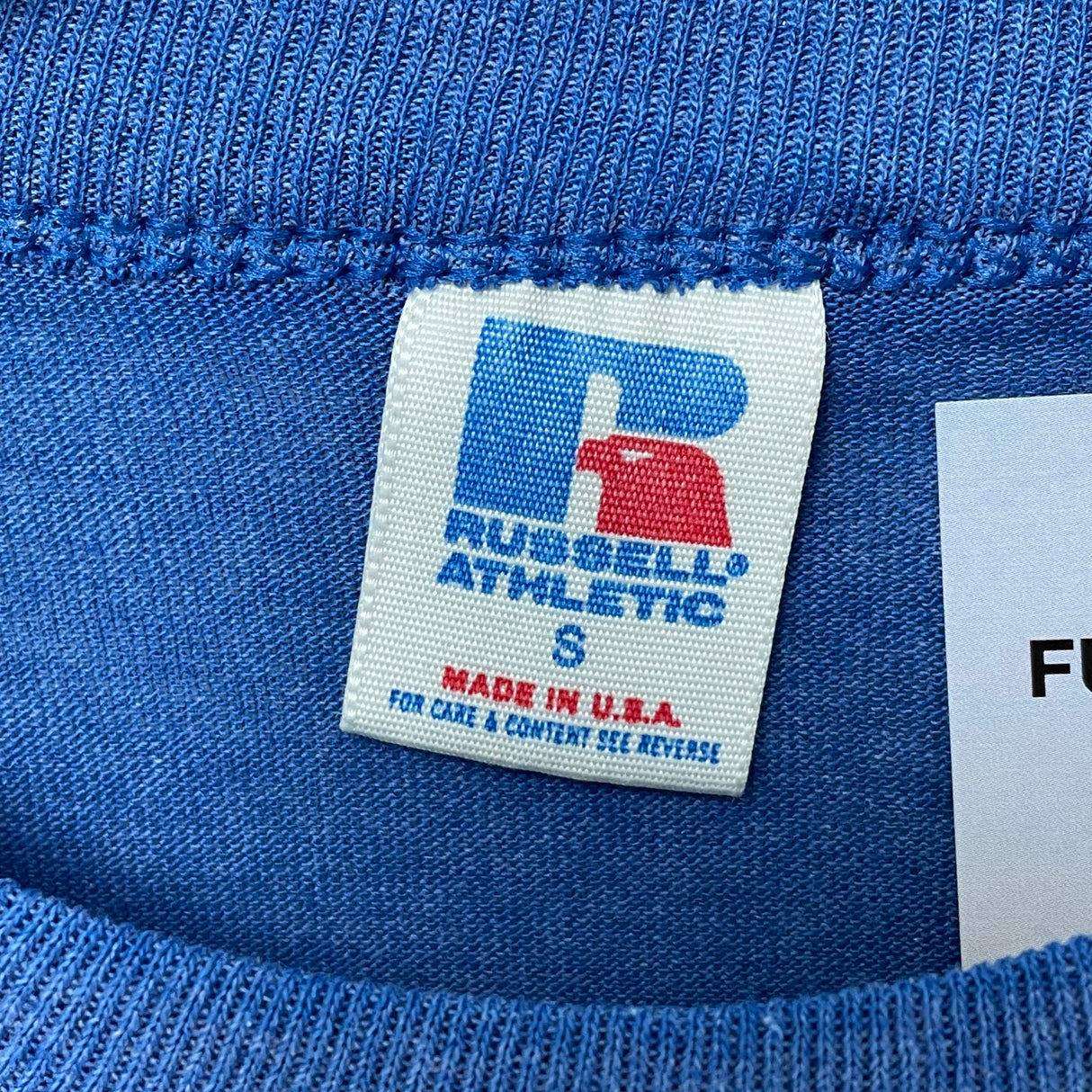 1990s RUSSELL/ラッセル ブルー WESTGATE JUNIOR GOLF ヴィンテージTシャツ "MADE IN USA" Sサイズ【FB-TS-0008B-】
