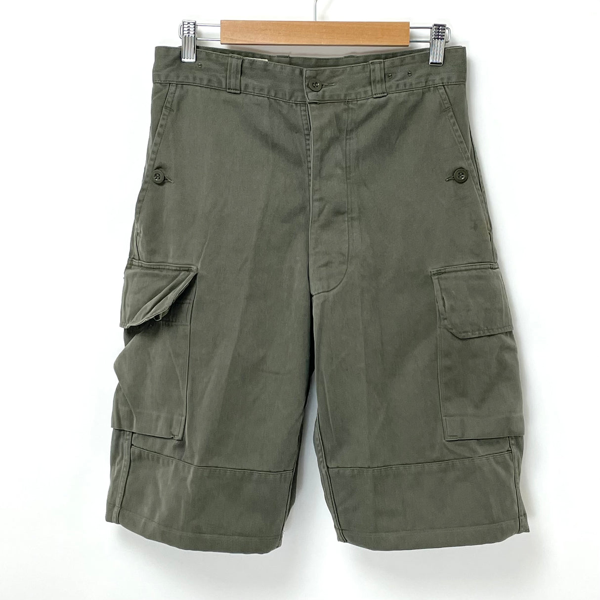 フランス軍 OD ビンテージ M-64 カーゴ ショートパンツ USED 401UH=