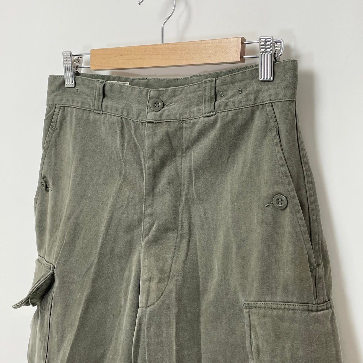フランス軍 OD ビンテージ M-64 カーゴ ショートパンツ USED 401UH=