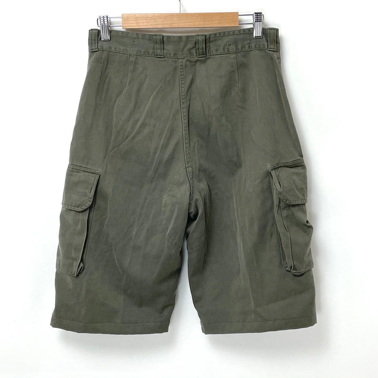 フランス軍 OD ビンテージ M-64 カーゴ ショートパンツ USED 401UH=