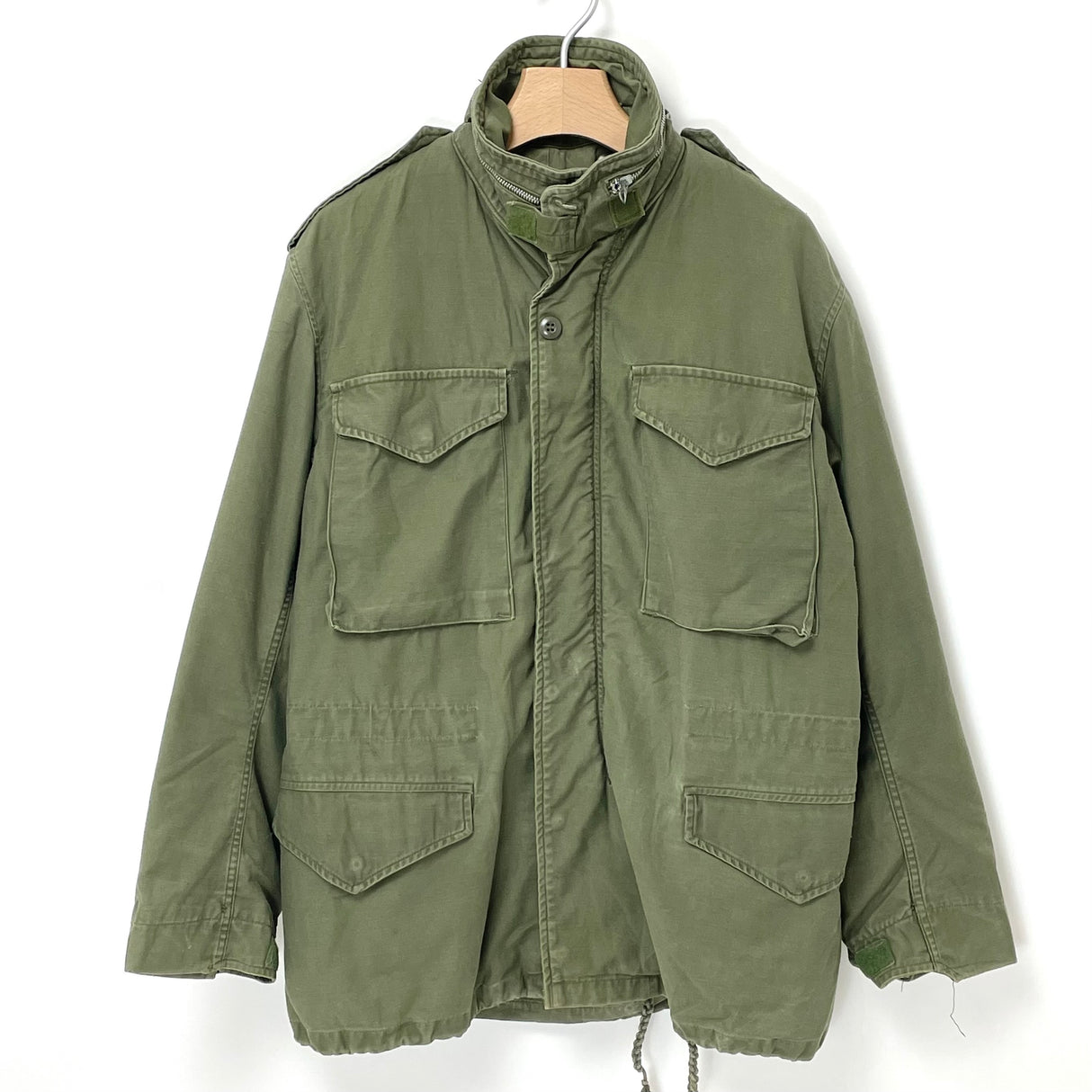 【2nd モデル】アメリカ軍 OD M-65 フィールドジャケット USED A5UVB