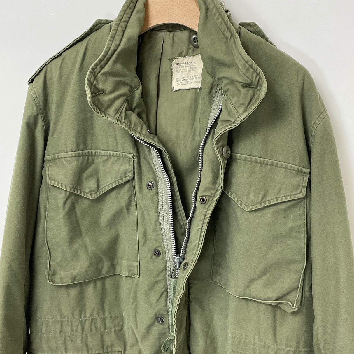 【2nd モデル】アメリカ軍 OD M-65 フィールドジャケット USED A5UVB