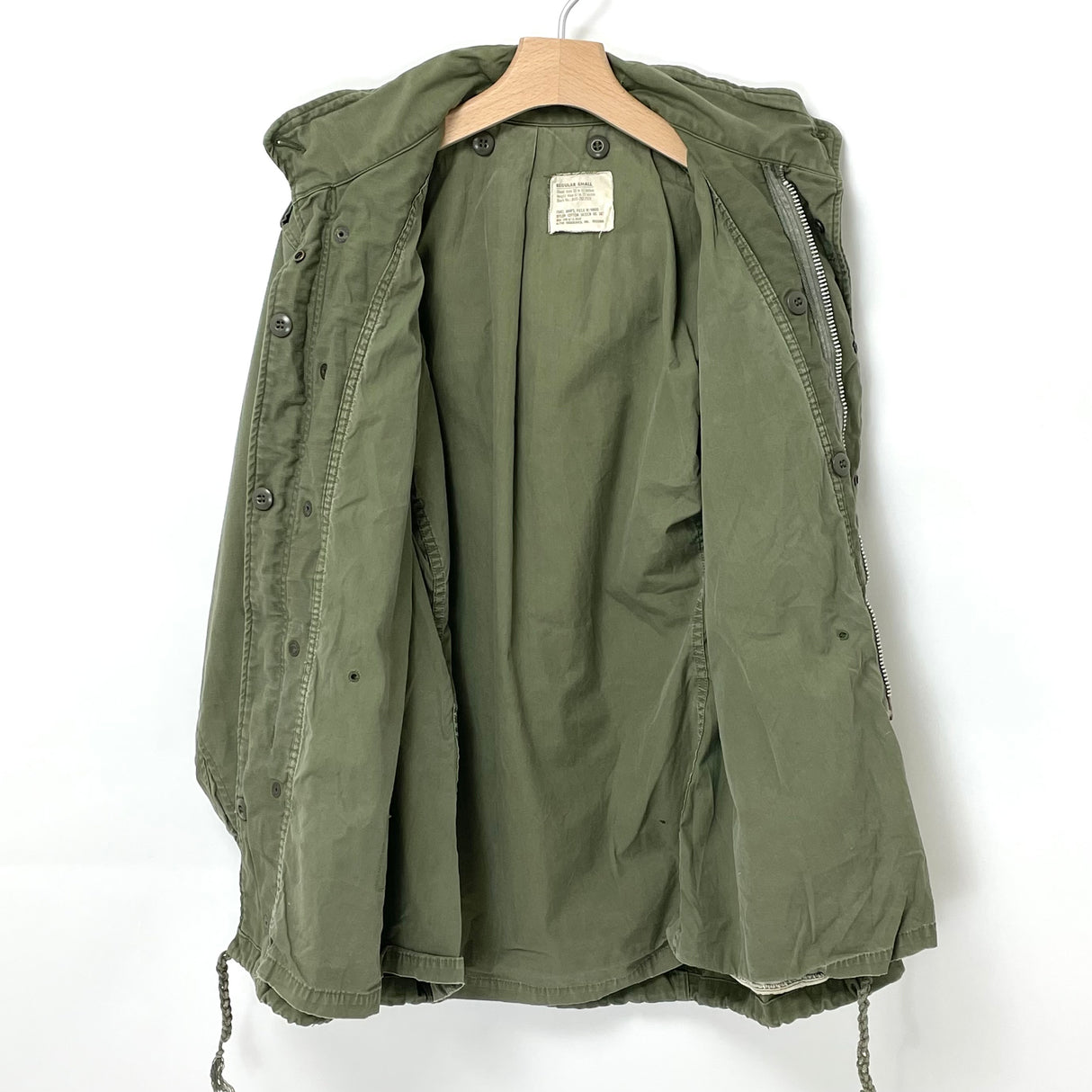 【2nd モデル】アメリカ軍 OD M-65 フィールドジャケット USED A5UVB