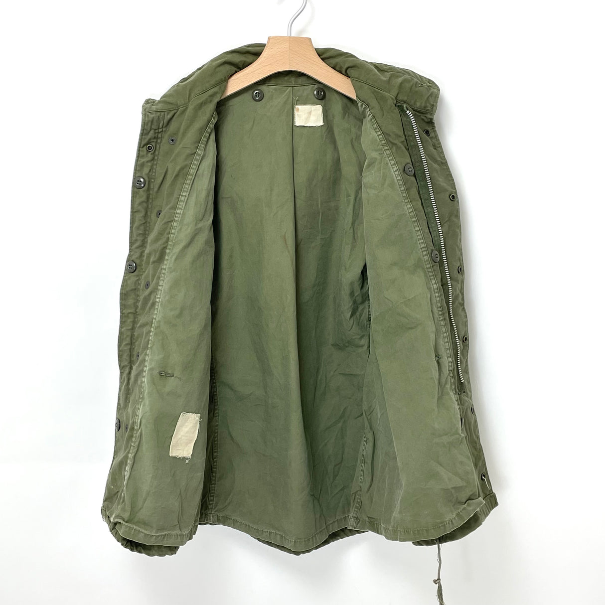【2nd モデル】アメリカ軍 OD M-65 フィールドジャケット USED A5UVB