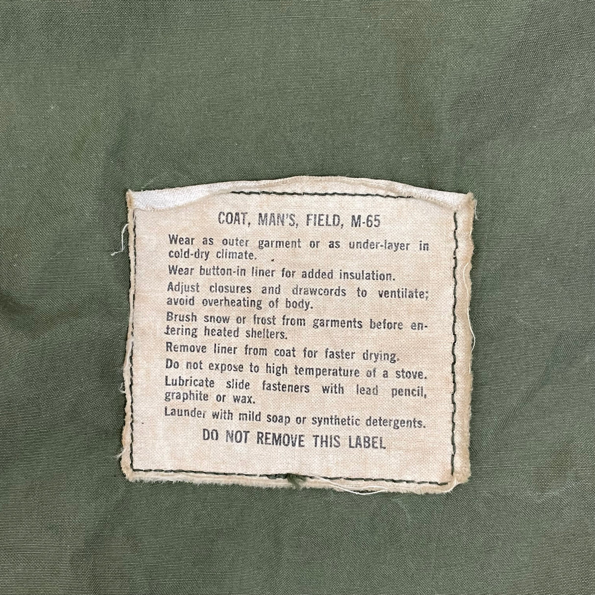 【2nd モデル】アメリカ軍 OD M-65 フィールドジャケット ワッペン付 USED A5UVBW