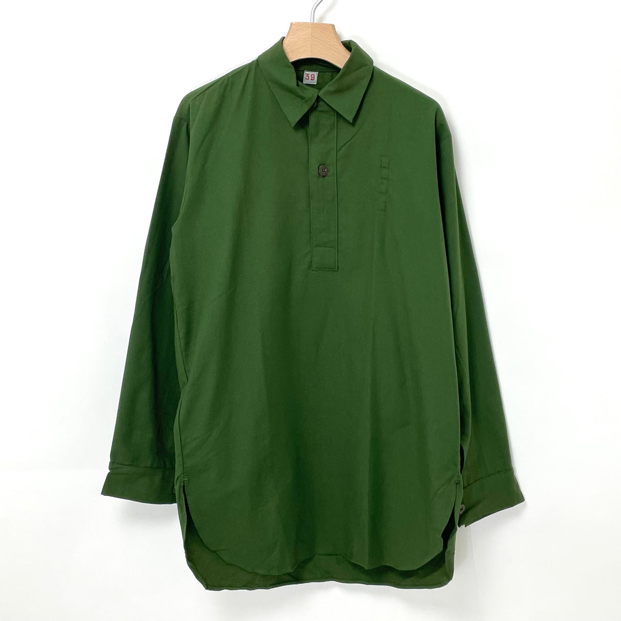 【新品】スウェーデン軍 OD M-55 プルオーバーシャツ【FB-SH-ML0004S-】