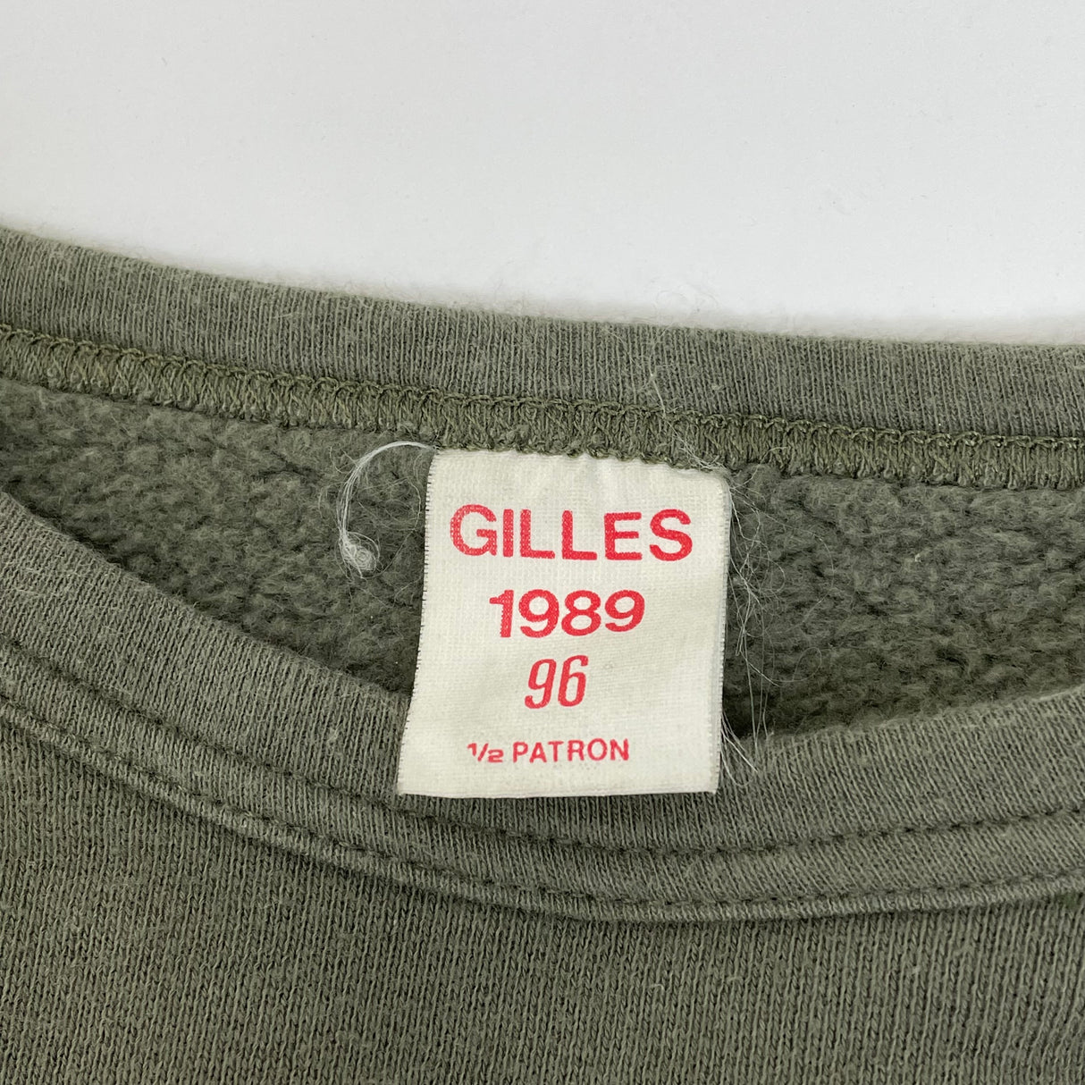 フランス軍 OD クルーネック スウェットシャツ【FB-SS-ML0015B=】