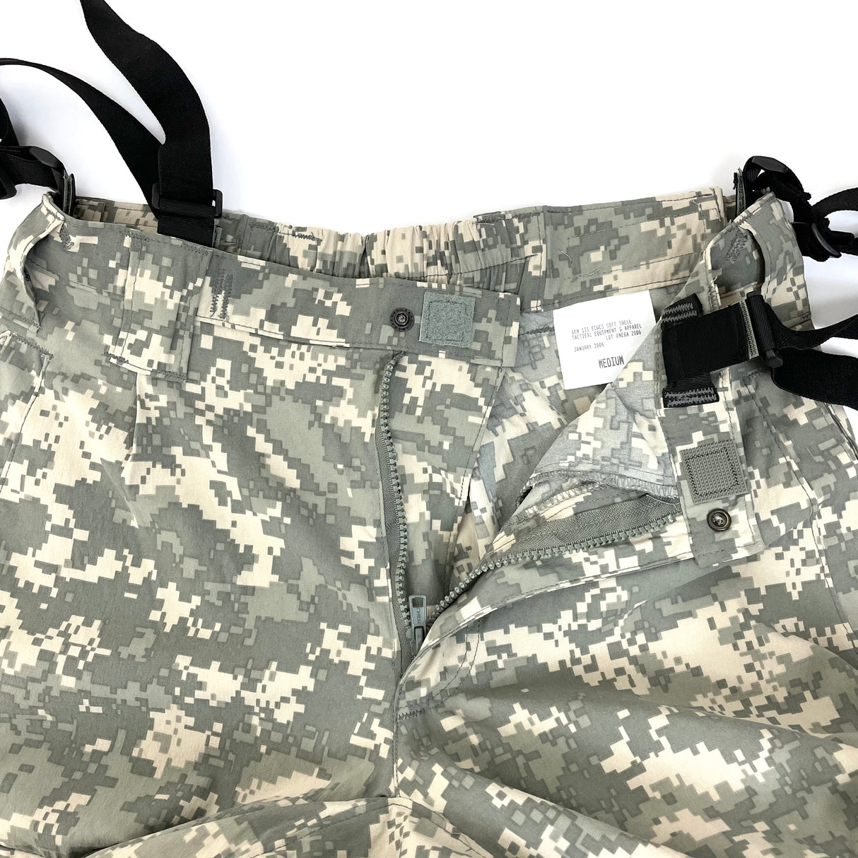 【新品】U.S.ARMY ACU デジタルカモ ECWCS Gen3 Level5 ソフトシェル オーバーパンツ Mサイズ【FB-PT-ML0030S=】