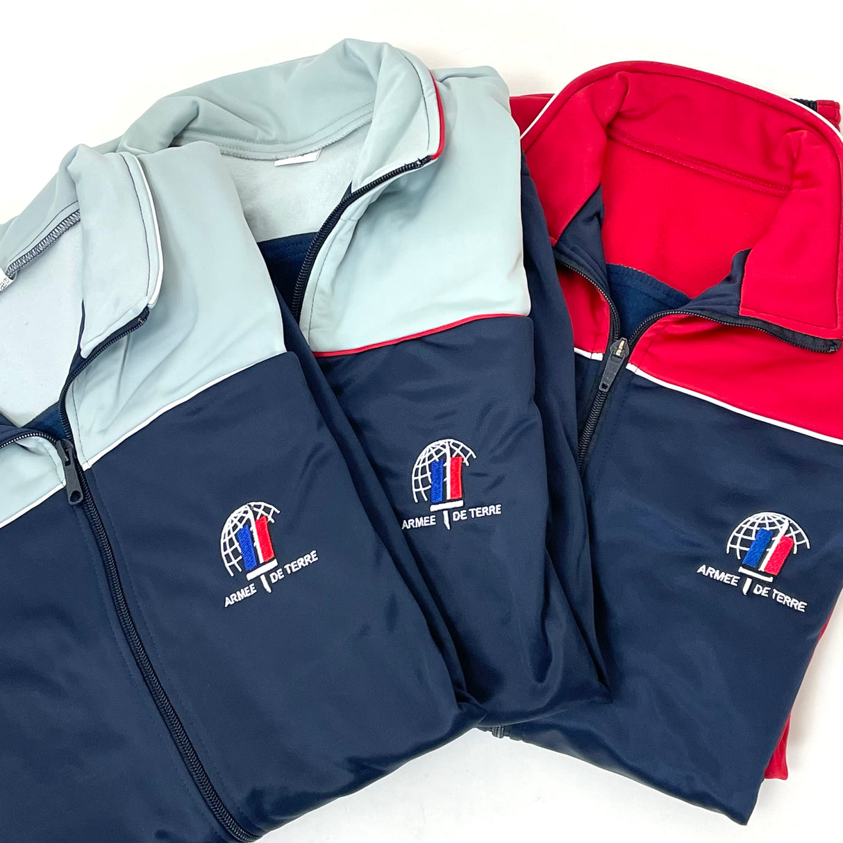 フランス陸軍 ネイビー トレーニングジャケット 新品 F31N=