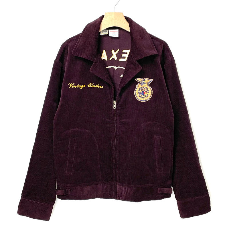 【復刻】TEXAS WICHITA FALLS RIDER バーガンディー FFA コーデュロイジャケット【FB-JK-0002S】