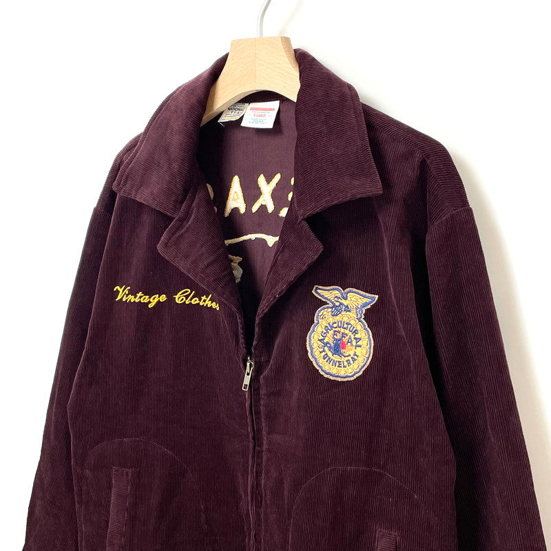 【復刻】TEXAS WICHITA FALLS RIDER バーガンディー FFA コーデュロイジャケット【FB-JK-0002S】