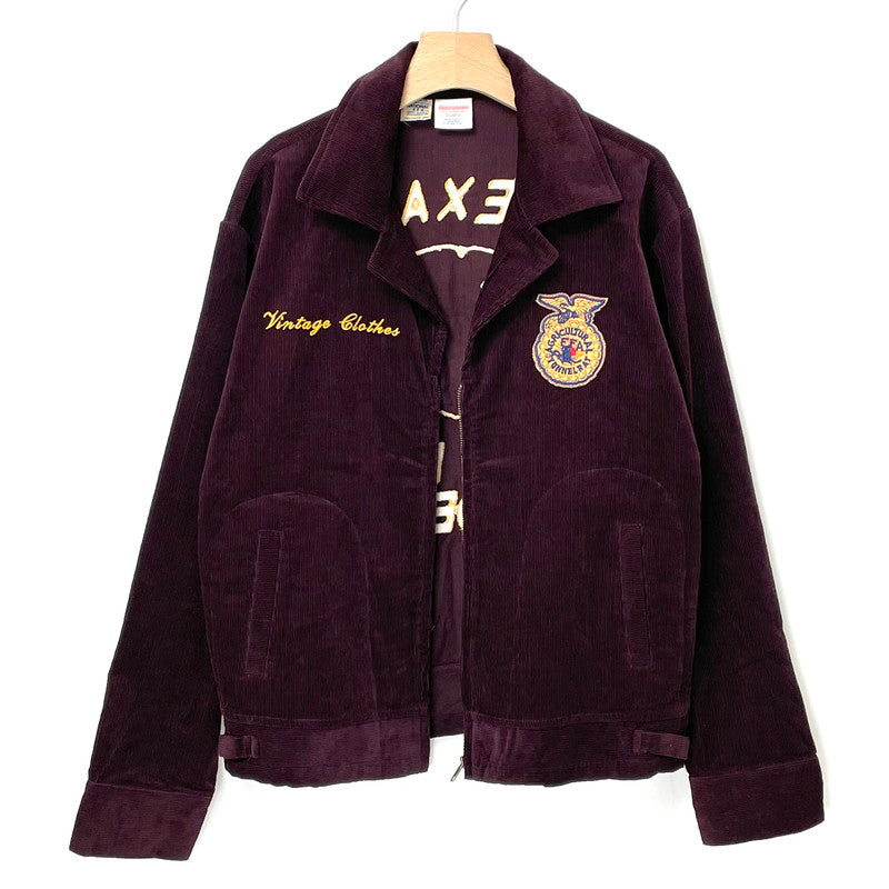 【復刻】TEXAS WICHITA FALLS RIDER バーガンディー FFA コーデュロイジャケット【FB-JK-0002S】