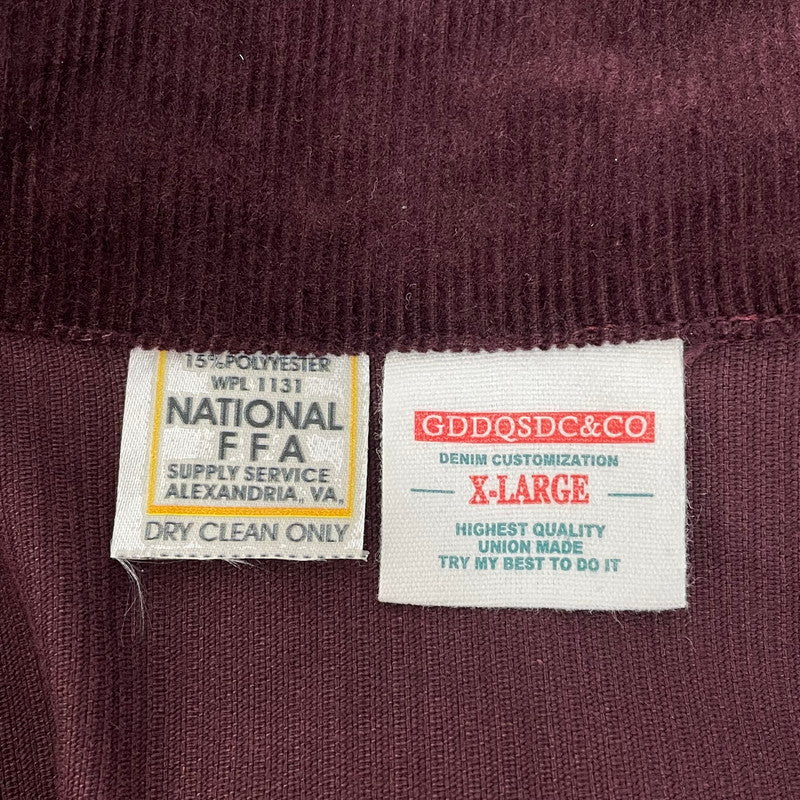 【復刻】TEXAS WICHITA FALLS RIDER バーガンディー FFA コーデュロイジャケット【FB-JK-0002S】