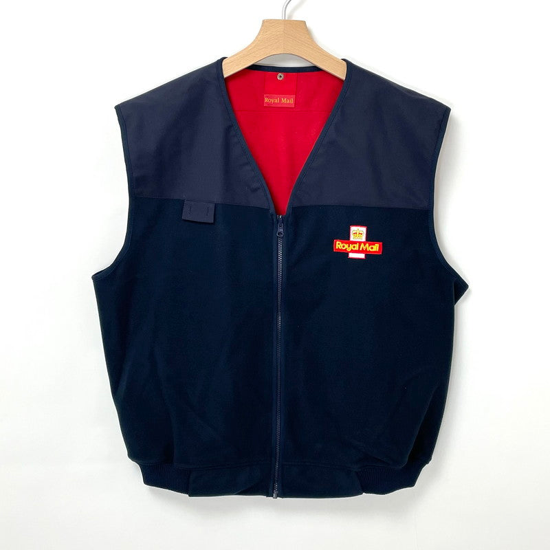 【新品】イギリス郵便 Royal Mail ネイビー/レッド フリースベスト【FB-JK-ML0015S】