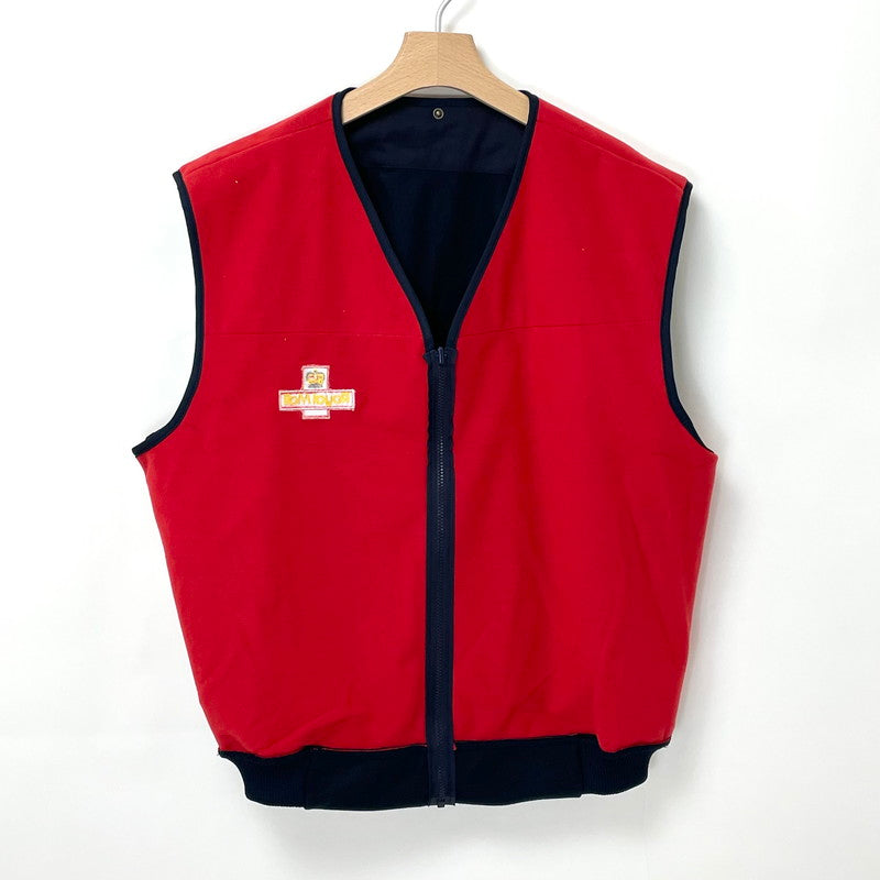 【新品】イギリス郵便 Royal Mail ネイビー/レッド フリースベスト【FB-JK-ML0015S】