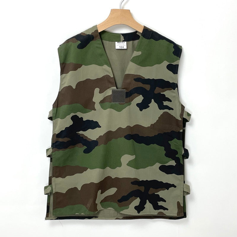 フランス軍 CCE カモフラージュ HBT Vネック GAO プルオーバーベスト【FB-JK-ML0017B-】