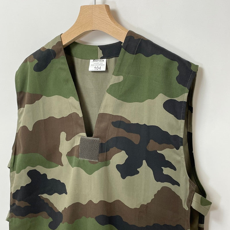 フランス軍 CCE カモフラージュ HBT Vネック GAO プルオーバーベスト【FB-JK-ML0017B-】