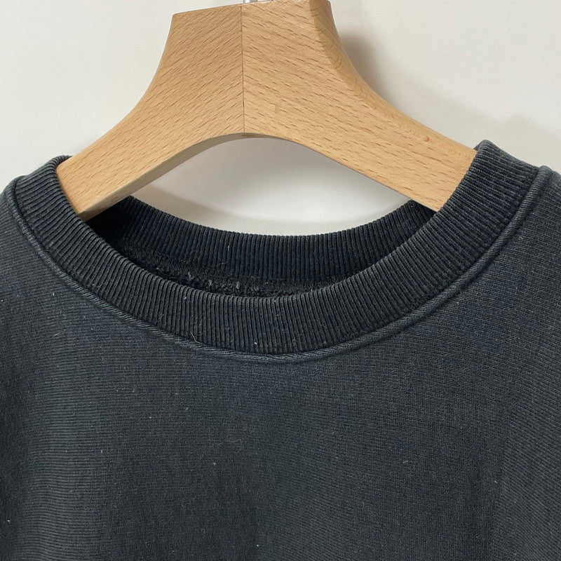 Champion Europe/チャンピオン・ヨーロッパ ブラック REVERSE WEAVE/リバースウィーブ WARM UP スウェットシャツ Mサイズ【FB-SS-0022B】