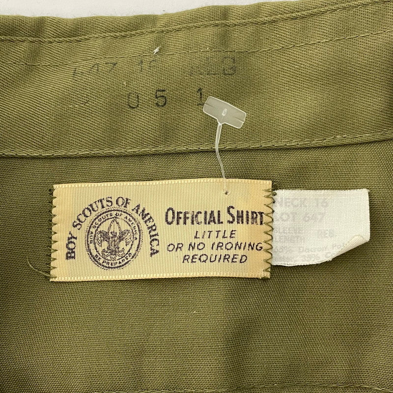 【美品】70s BOY SCOUTS OF AMERICA ヴィンテージ ボーイスカウトシャツ サイズ表記16R【FB-SH-0003A-】