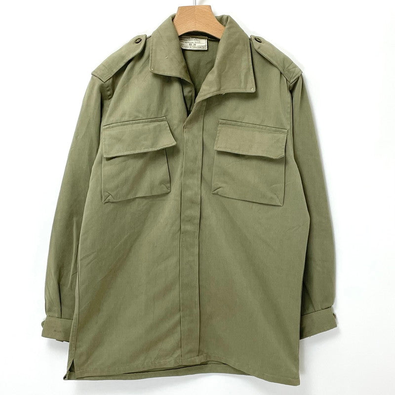 スペイン軍 カーキ ヴィンテージ M-67 チノプルオーバー シャツジャケット【FB-JK-0032B=】